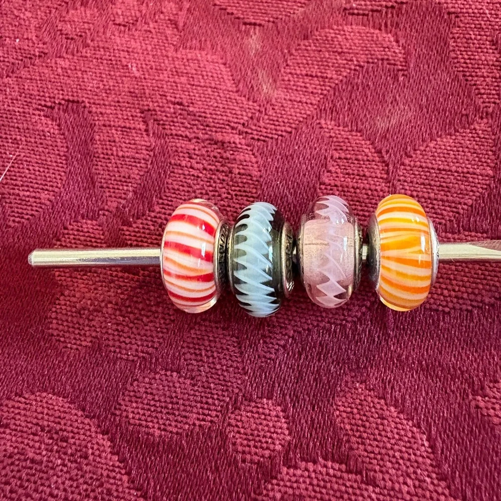 Pandora Vibrant MURANO Bead Charm Bundle - Picture 4 of 6